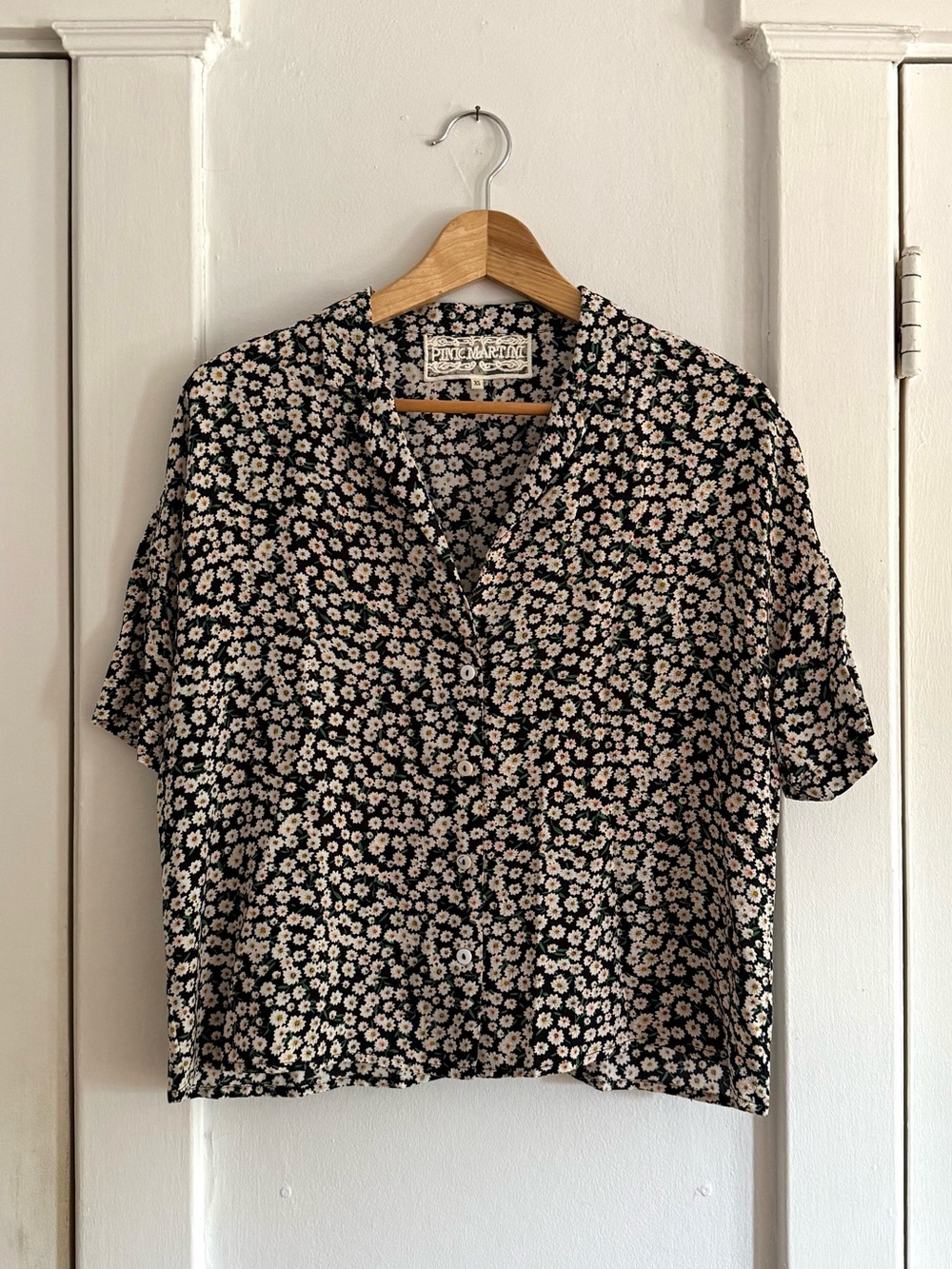 Pink Martini XS Floral Daisy Blouse